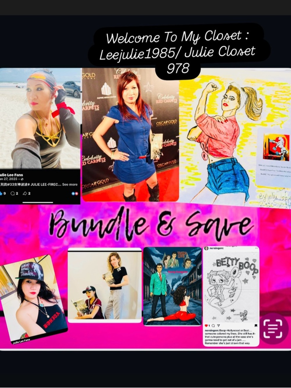 #1108** Unisex Red Gingham Apron with Bunny Design - Picture 9 of 9